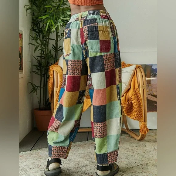 Urban Outfitters Multicolor Patchwork Zaria Cropped Pants - Picture 5 of 16